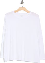 Eileen Fisher Crewneck Long Sleeve Organic Cotton T-Shirt