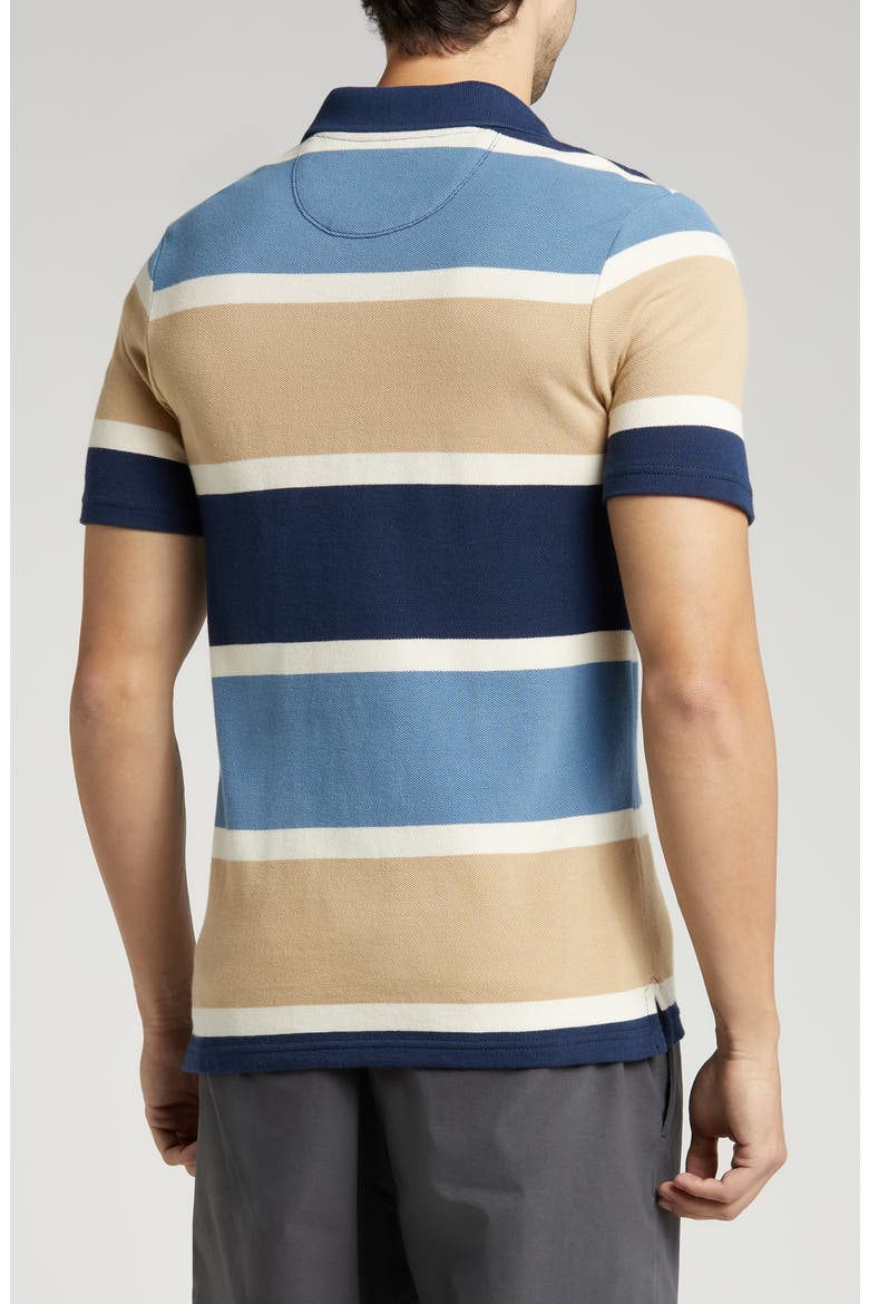 Halicrest Stripe Cotton Polo, Alternate, color, DRESS BLUES-COPEN BLUE