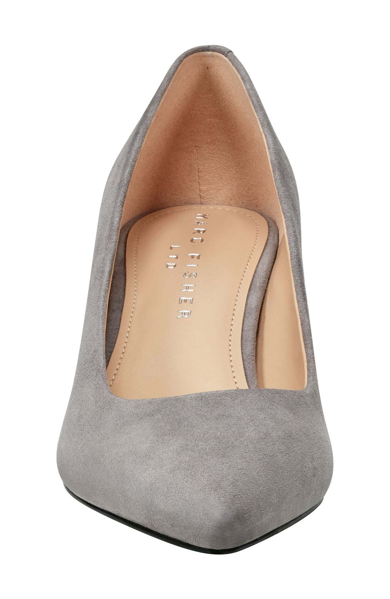 Marc Fisher LTD Lewisa Pointed Toe Pump, Alternate, color, Dark Grey