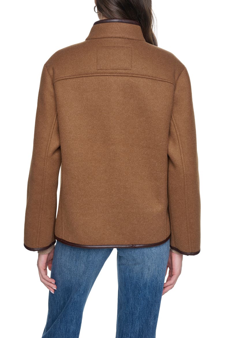 Faux Shearling Coat, Alternate, color, COGNAC