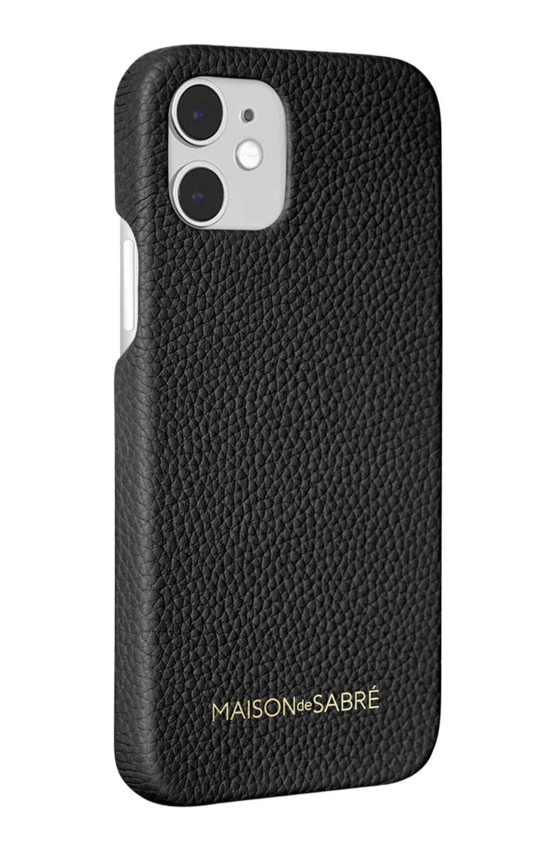 MAISON de SABRÉ Leather Phone Case, Alternate, color, 