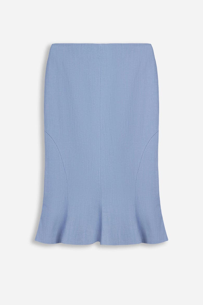 Fishtail Midi Skirt, Alternate, color, Blue