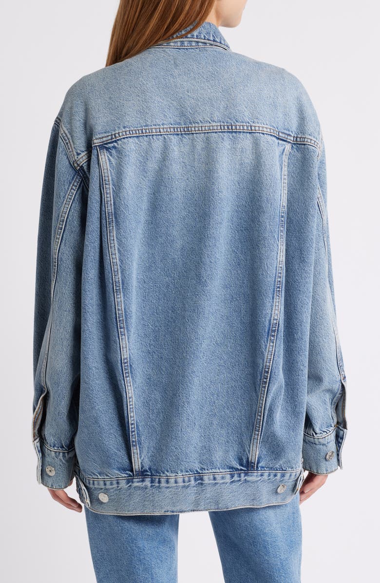 FRAME The Extended Denim Trucker Jacket, Alternate, color, Seattle