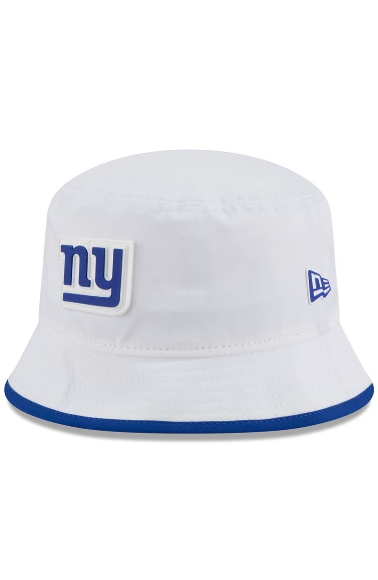 New Era Men's New Era White New York Giants 2025 NFL Training Camp Stretch Bucket Hat, Main, color, White