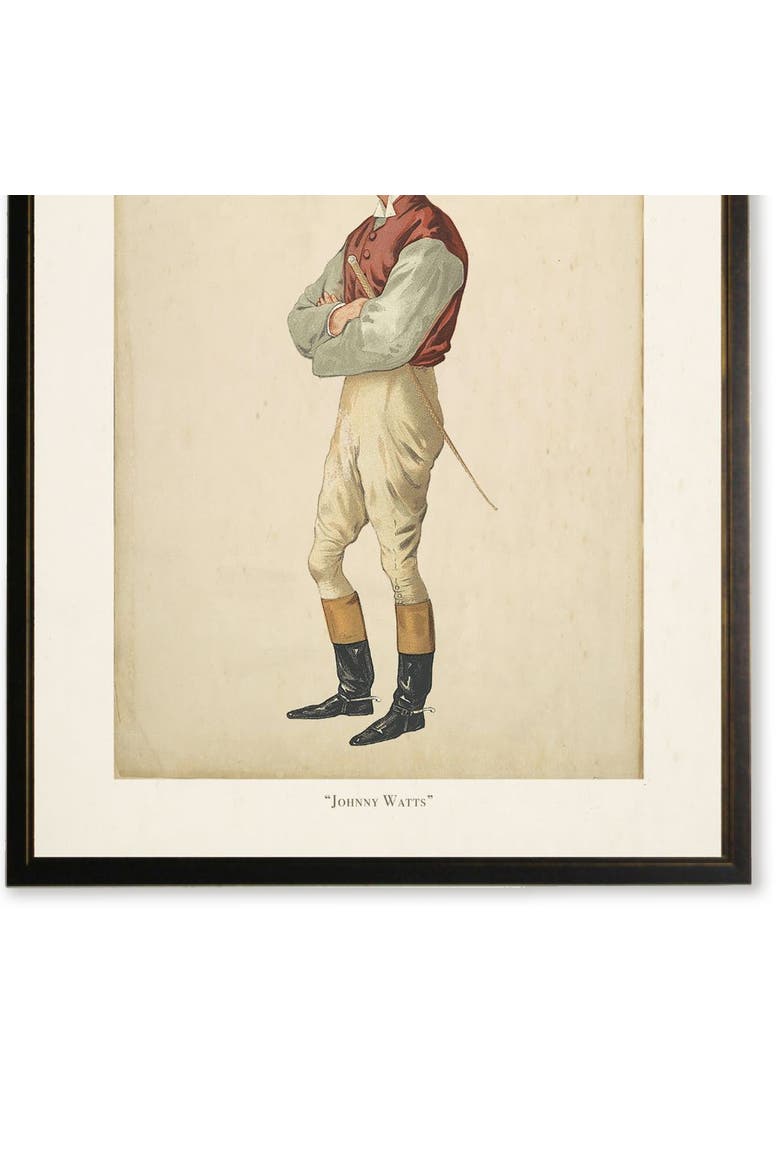 "Johnny Watts" Jockey in Copper and Black Frame, Main, color, Multi