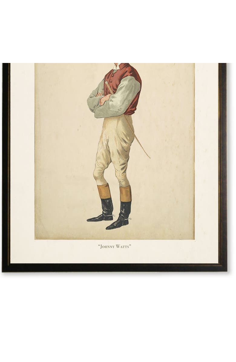 Antique Curiosities "Johnny Watts" Jockey in Copper and Black Frame, Main, color, Multi