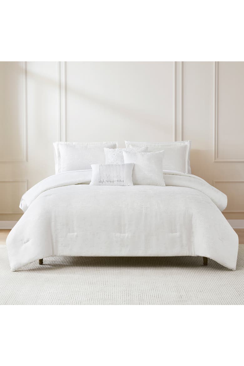 Lena Textured Comforter Set, Main, color, White