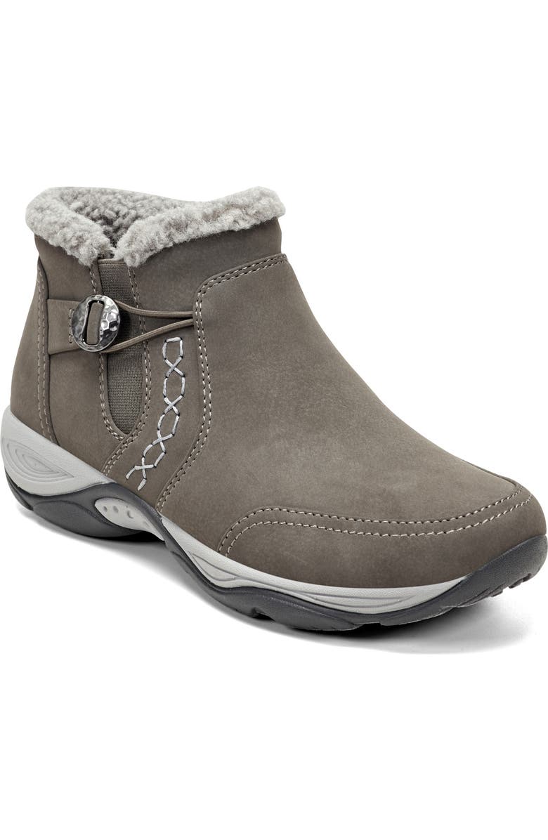Easy Spirit Erique Water Repellent Faux Shearling Lined Bootie, Main, color, Dark Grey