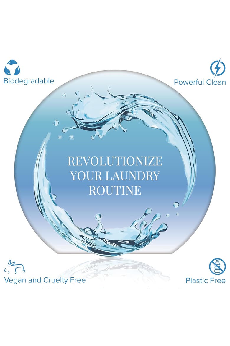 Natural Laundry Detergent Sheets - Fresh Linen Scent, Alternate, color, White
