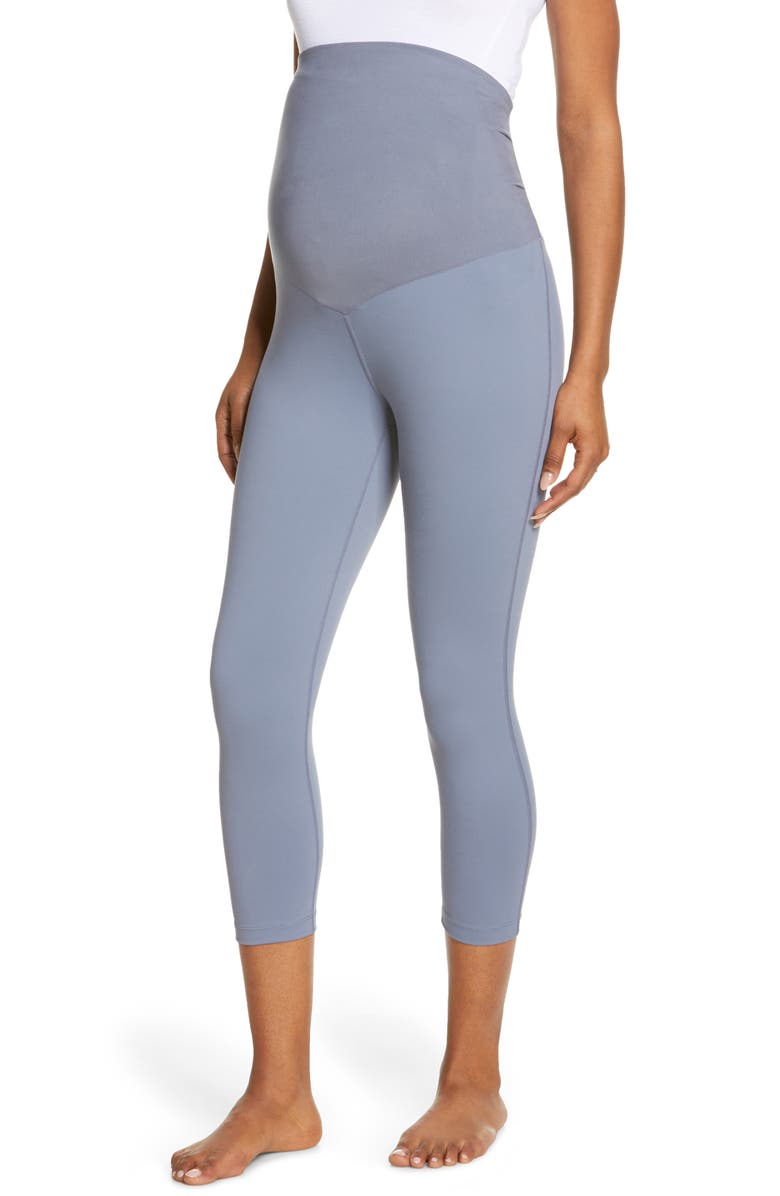 Zella Live In Crop Maternity Leggings, Main, color,
