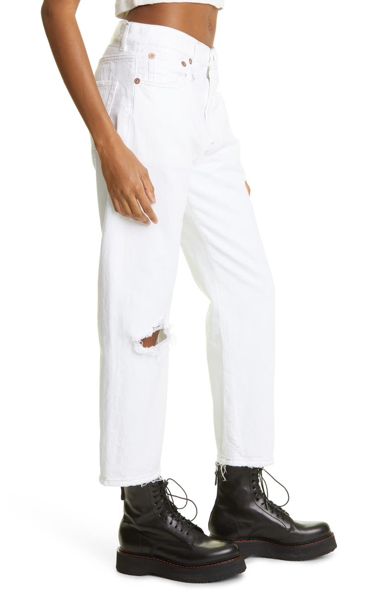 R13 Ripped Boyfriend Jeans, Alternate, color,
