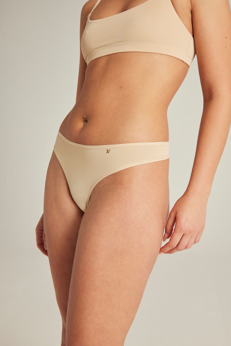 The Stretch Dipped Thong, Alternate, color, BARE01