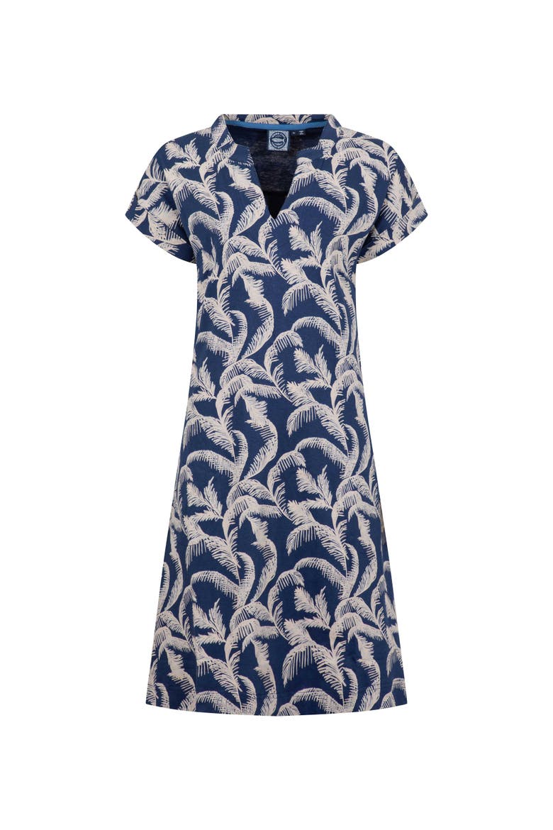 Suffolks Printed Jersey Dress, Alternate, color, Ink