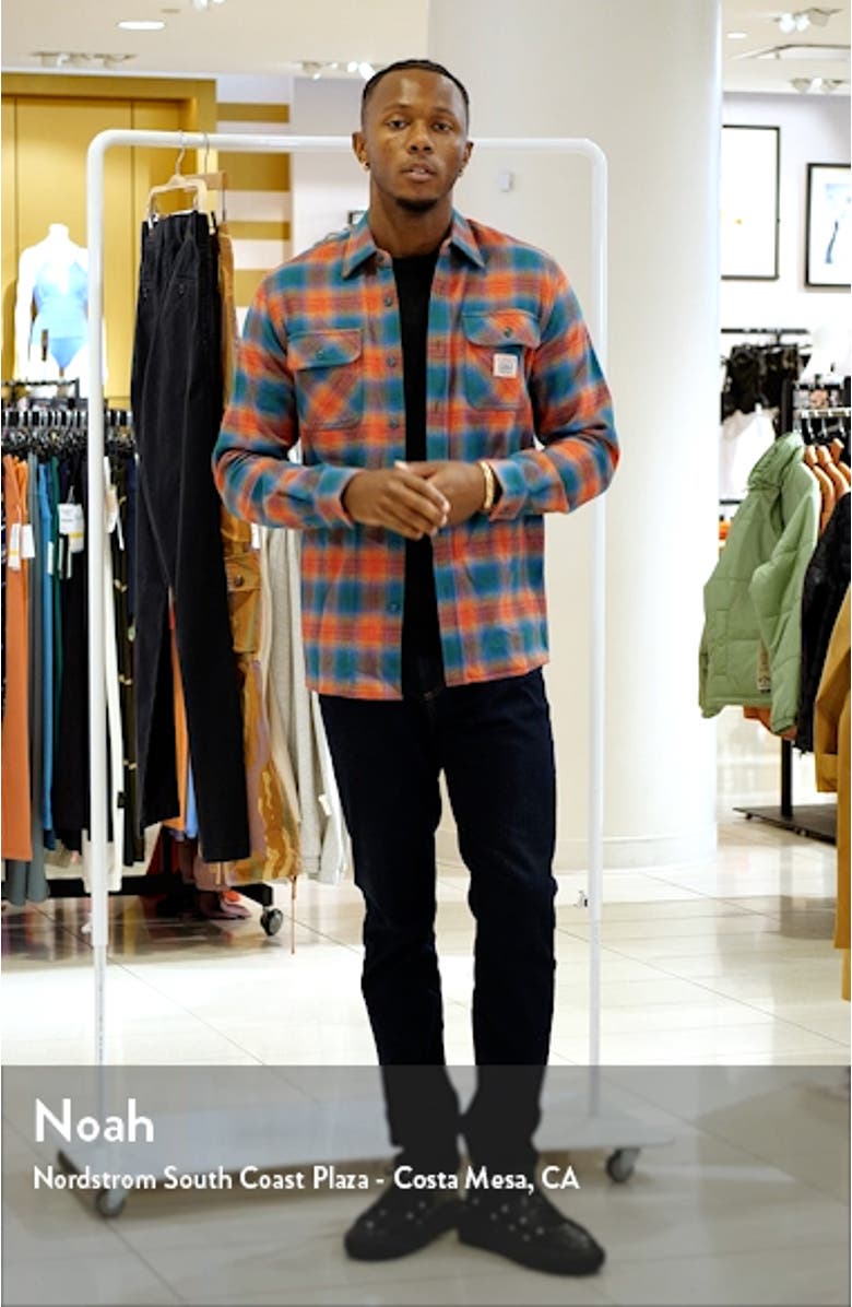 Heart & Mind Ombré Check Flannel Button-Up Shirt, sales video thumbnail