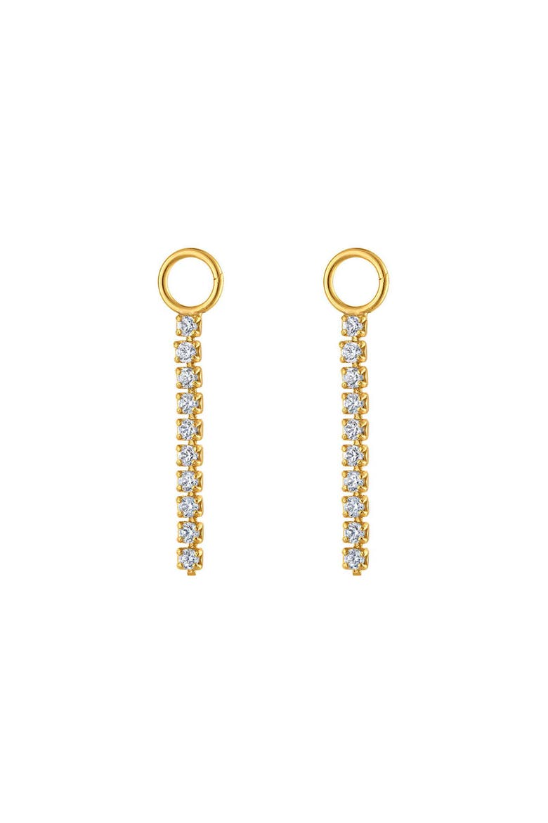 Multi Pavé Gold Earring Charm, Main, color, Gold