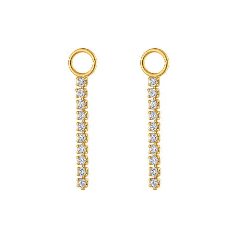 Multi Pavé Gold Earring Charm