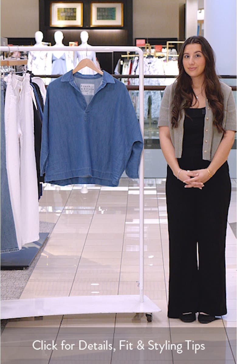 Gabi Denim Popover Shirt, sales video thumbnail