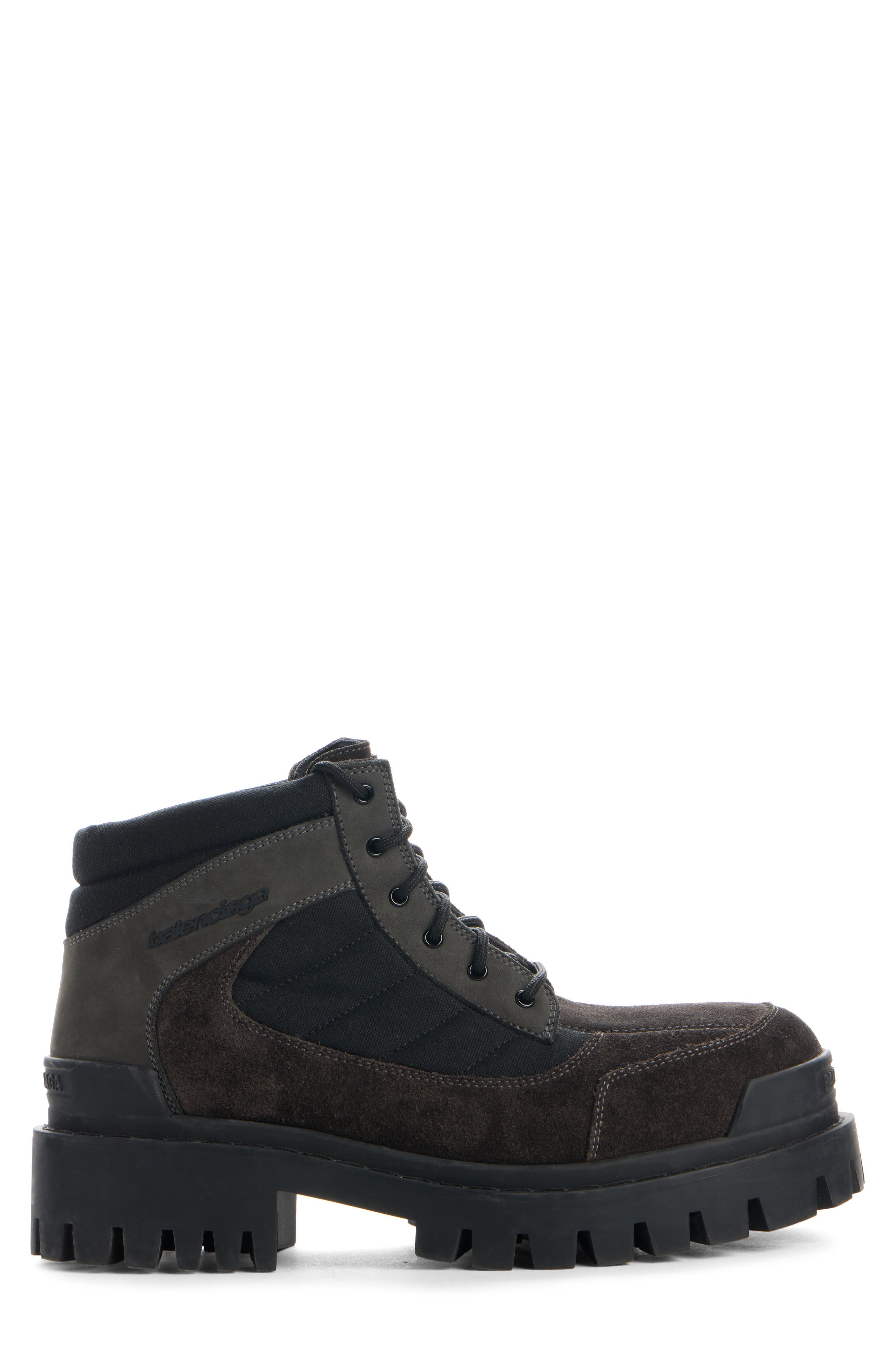 Balenciaga Combat Strike Low Boot, Alternate, color, Brown / Black