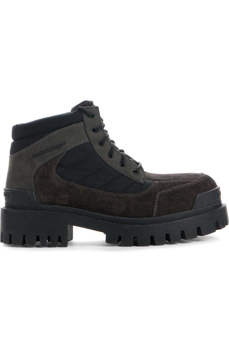 Balenciaga Combat Strike Low Boot, Alternate, color, Brown / Black