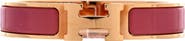 Pre-Owned Hermes Clic H Bracelet Enamel Narrow