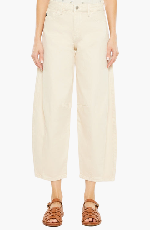 Addison High Rise Horseshoe Cropped Jeans