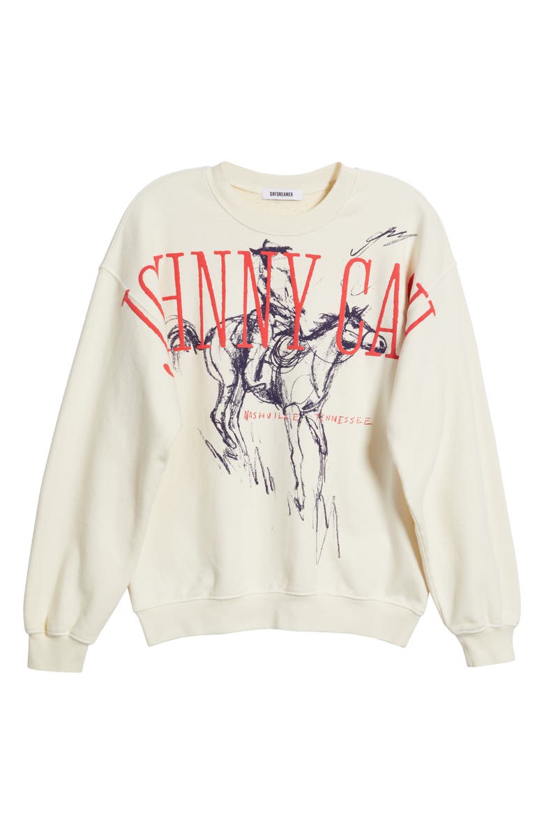 Daydreamer Johnny Cash Wilderness Cotton Graphic Sweatshirt, Alternate, color, 