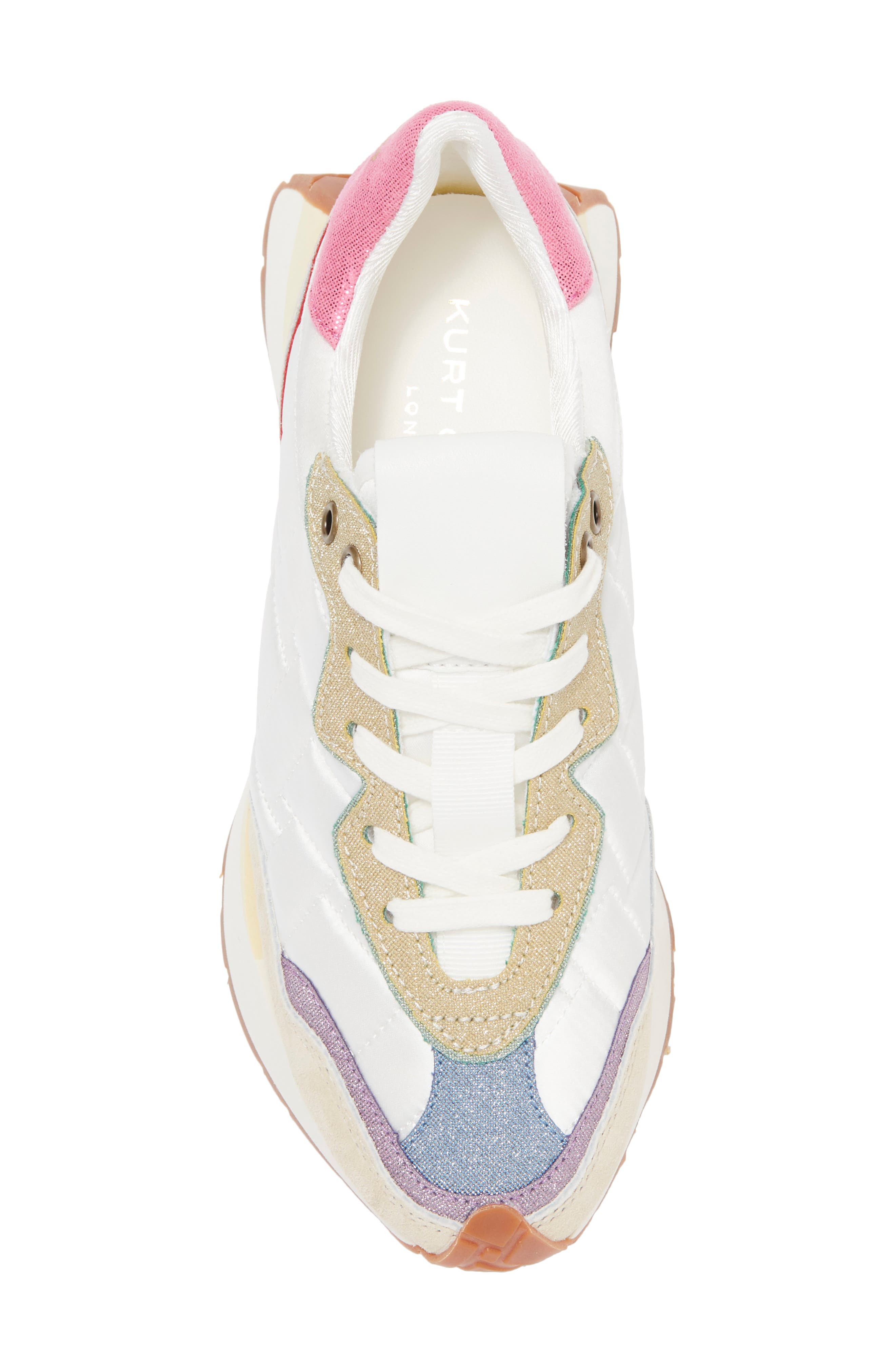 Kurt Geiger London Quilt Trainer Sneaker, Alternate, color, White