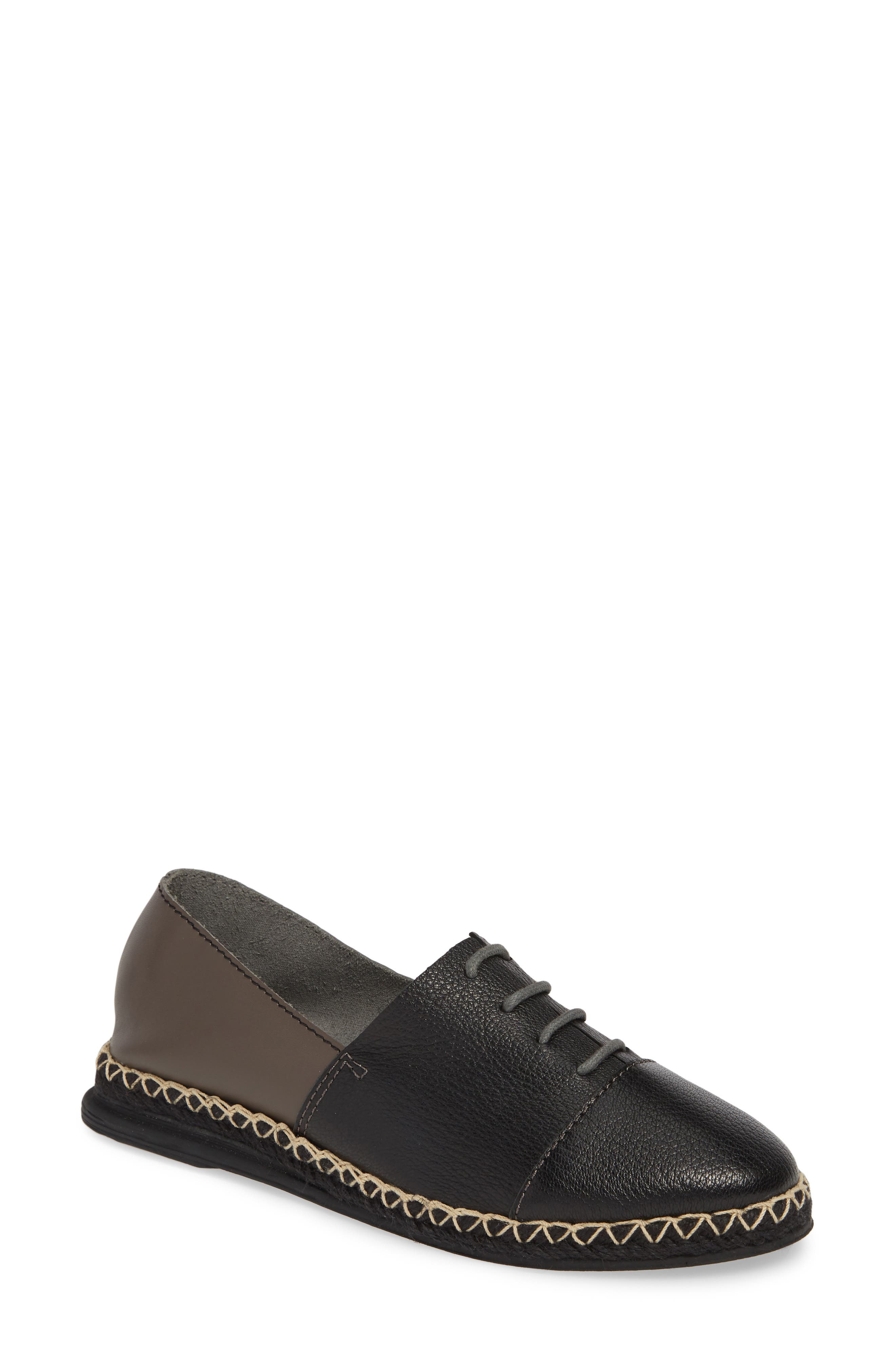Evolve Espadrille, Main, color, BLACK LEATHER