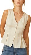 CRESCENT Pleated Lyocell Vest
