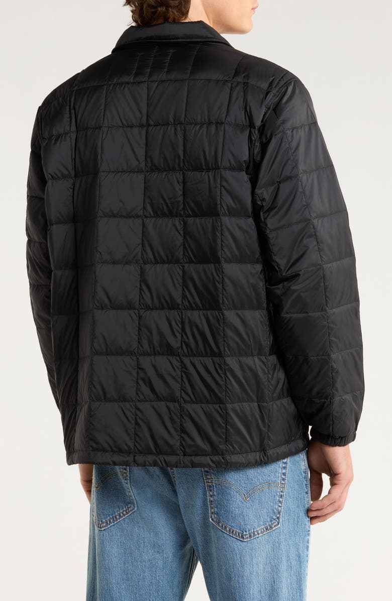 TAION Packable Down Coach Jacket, Alternate, color, Black