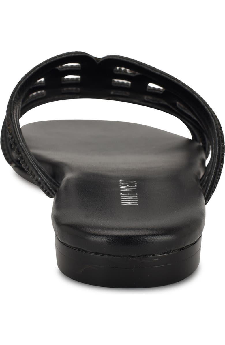 Nine West Timy Slide Sandal, Alternate, color, Black