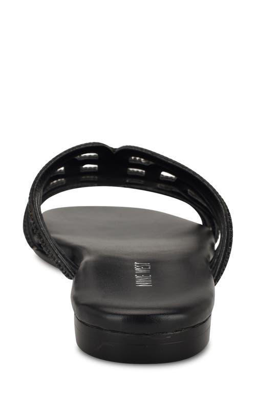 Nine West Timy Slide Sandal In Black