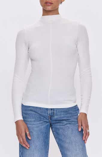 Dara Mock Neck Rib Top