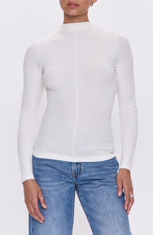 Pistola Dara Mock Neck Rib Top In Neutral