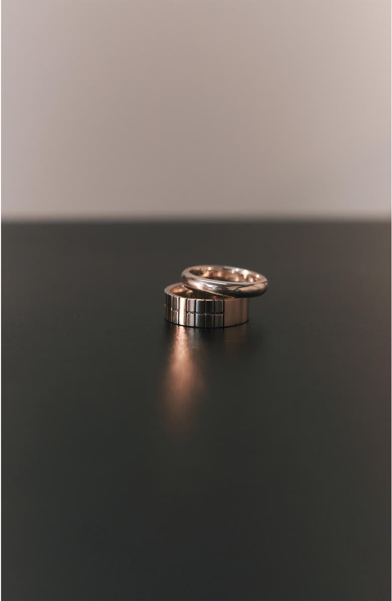 LOUPN Korean Trigram Ring, Alternate, color, Silver