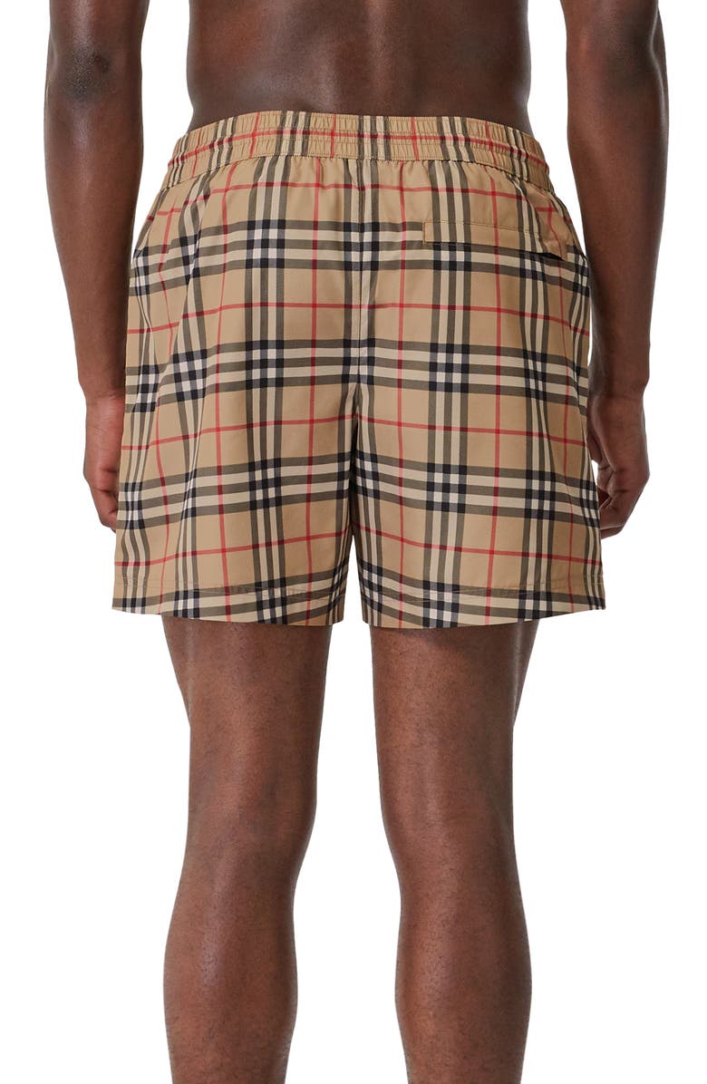Burberry Grafton Check Swim Trunks, Alternate, color, 
