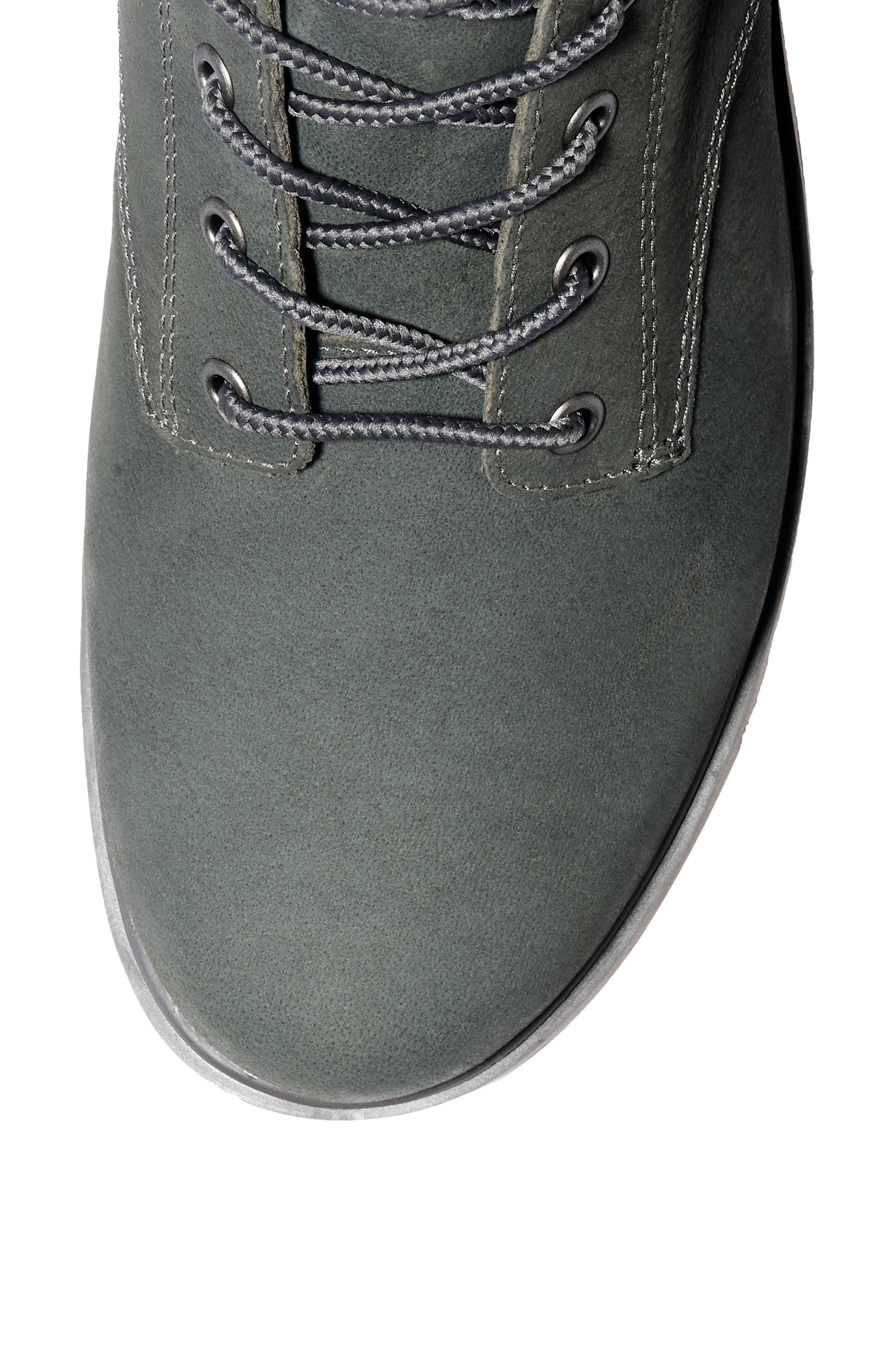 Jayne Waterproof Hiking Bootie, Alternate, color, DARK GREY NUBUCK LEATHER