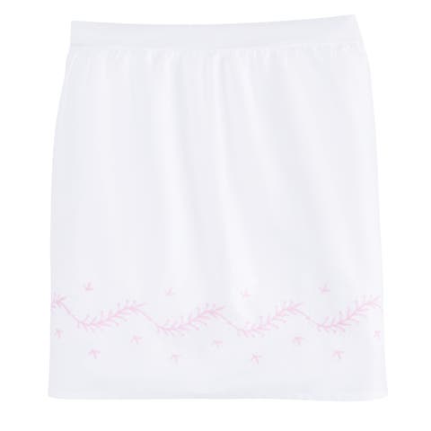 Kids' Embroidered Crib Skirt