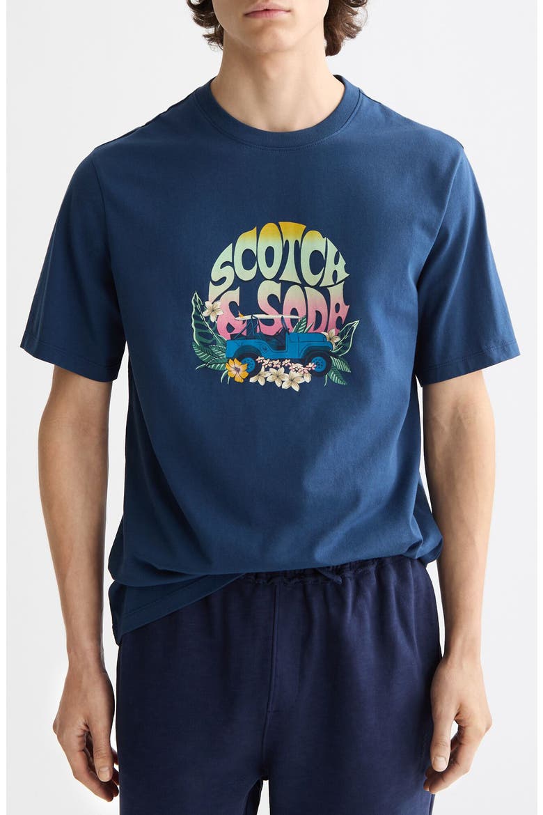 Regular Fit Artwork Graphic T-Shirt, Main, color, 8027 INSIGNIA BLUE