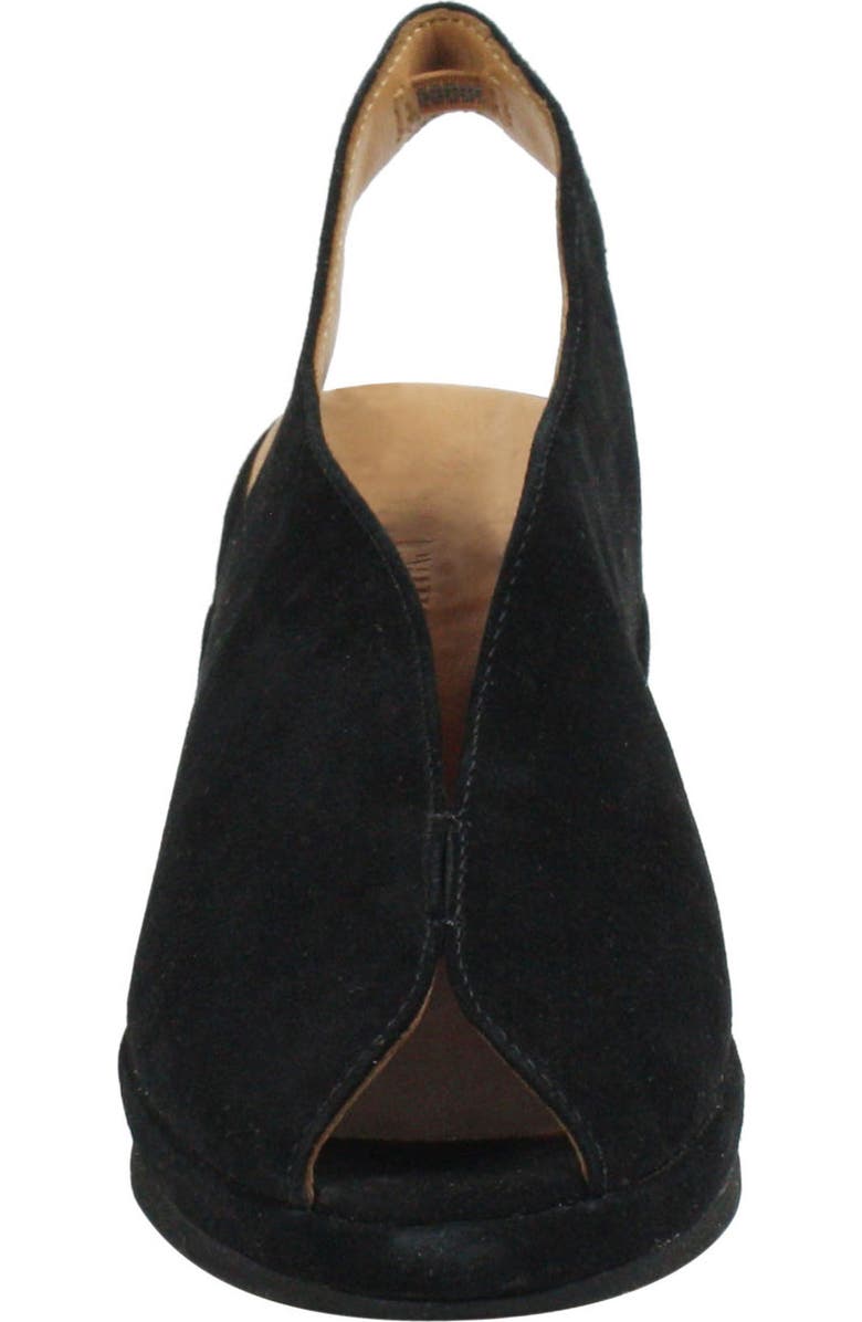 L'Amour des Pieds Odetta Slingback Wedge, Alternate, color, Black Suede
