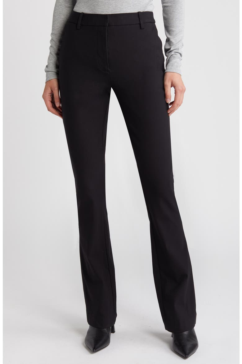 Donna Flare Pants, Main, color, BLACK