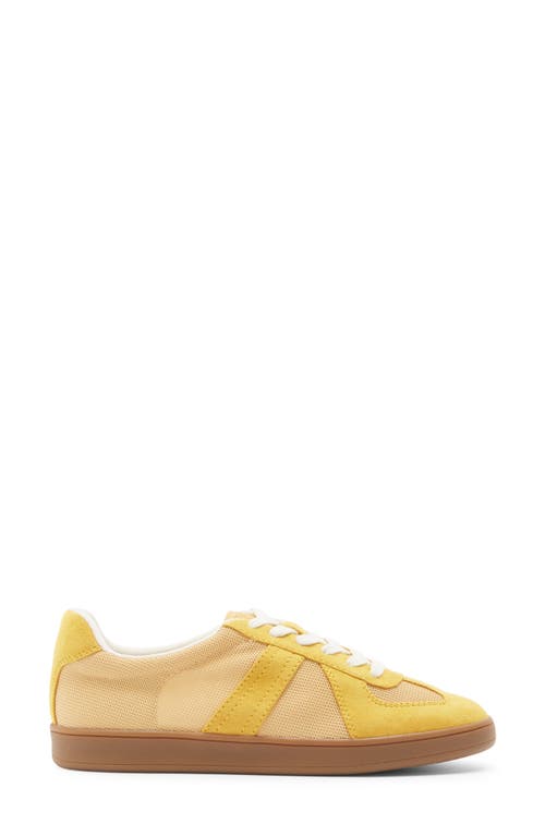 Nordstrom Rack Philly Embossed Lace-up Sneaker In Yellow