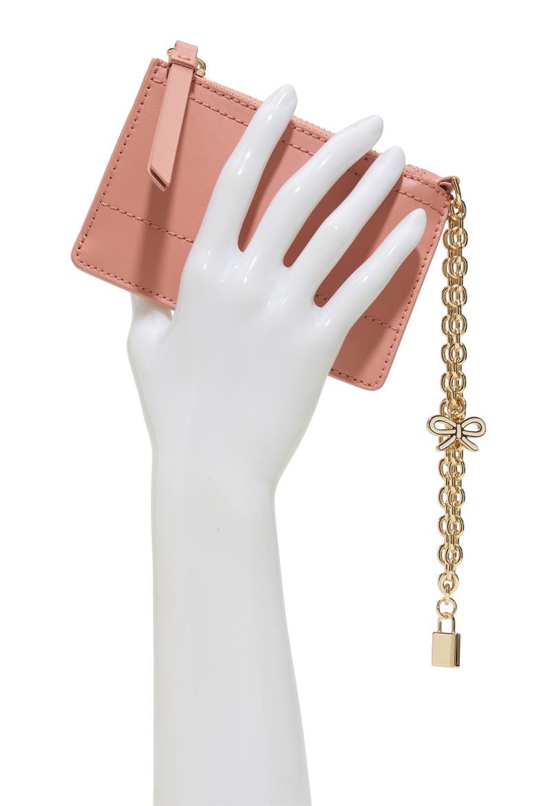 Sutton Charm Wallet, Alternate, color, DARK ROSE