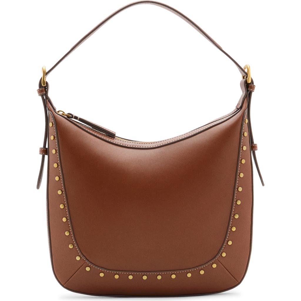 Mango Gold Stud Details Large Shoulder Bag