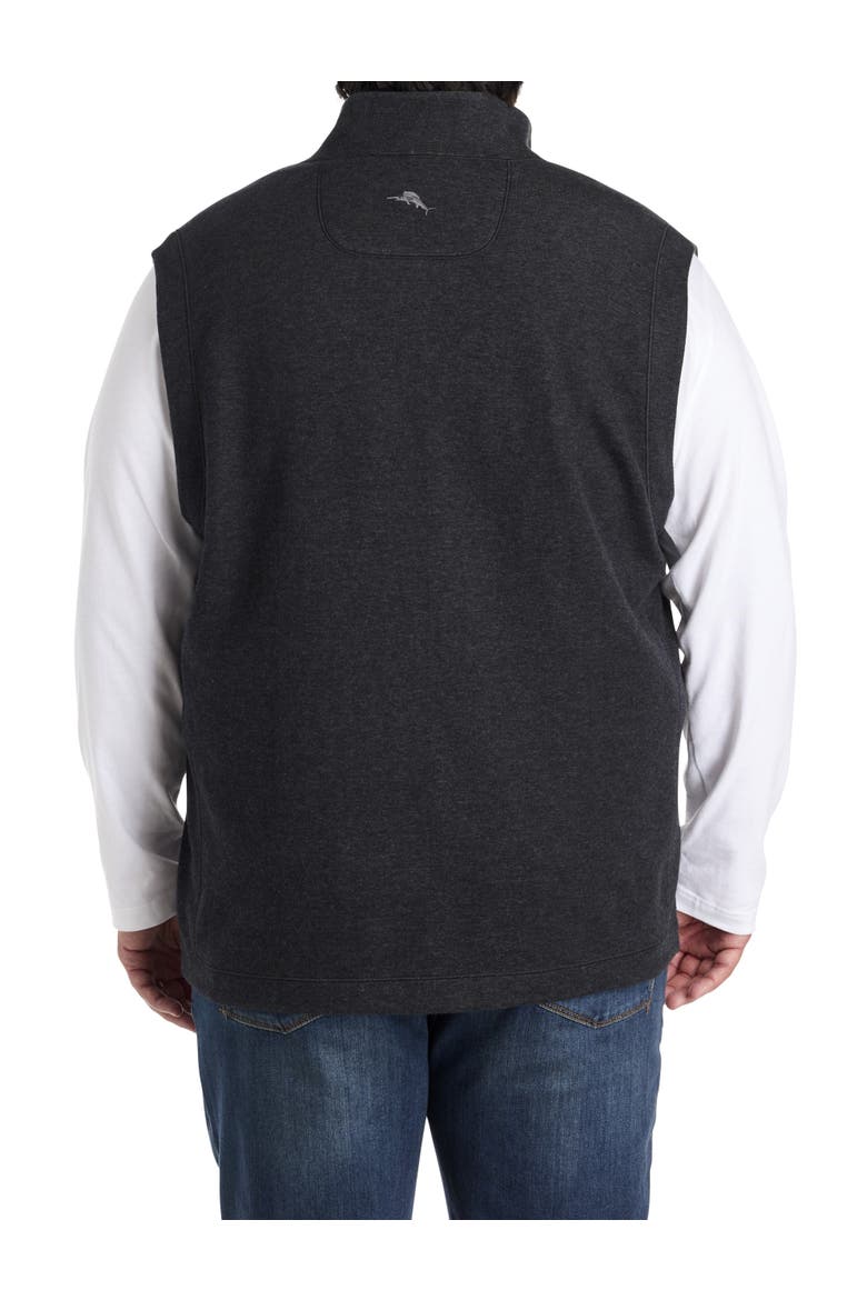 Big & Tall Flip Coast Reversible Vest, Alternate, color, BLACK HEATHER