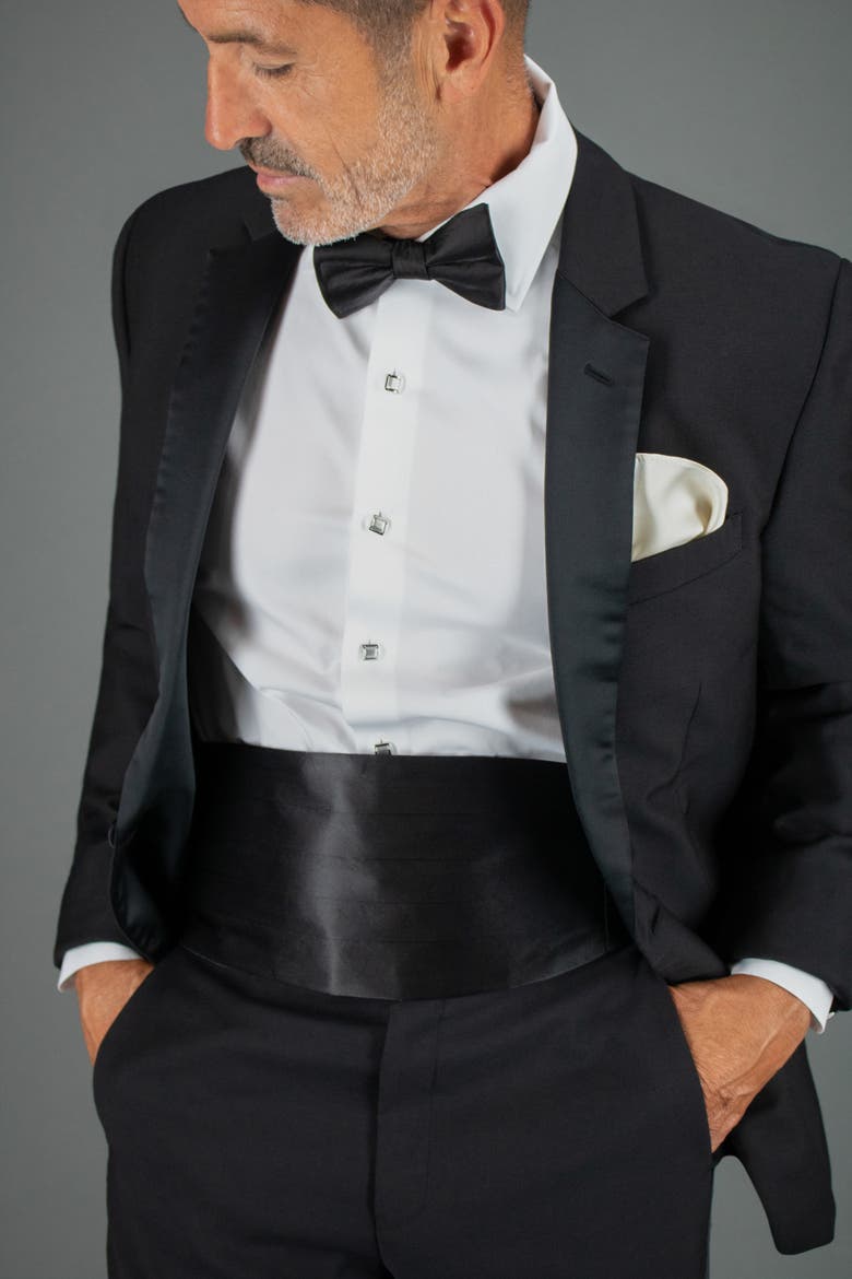 Sutton Solid Color 13 Inch Silk Pocket Square, Alternate, color, Ivory