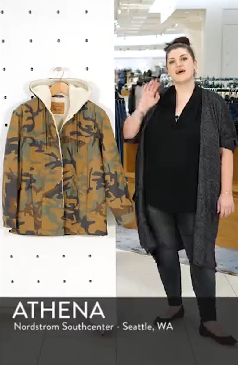 x Justin Timberlake Faux Shearling Hooded Trucker Jacket, sales video thumbnail
