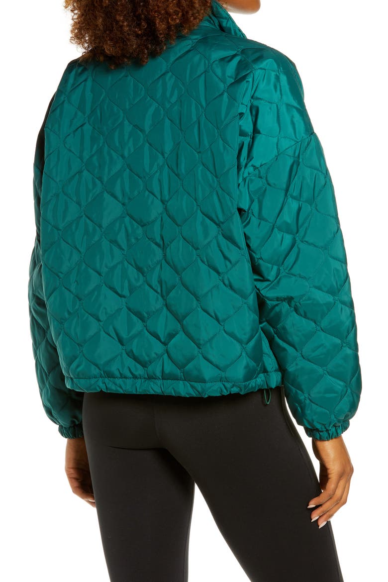 Quilted Bomber Jacket, Alternate, color, GREEN MOSS