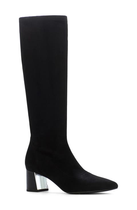 Pointed Toe Knee High Boot (Women) (Narrow Calf)
