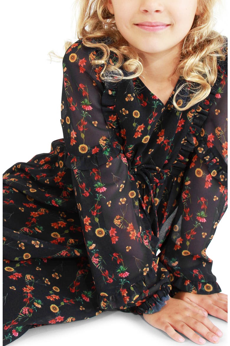 Girls Like You Floral Dress, Alternate, color, Navy